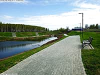 Благоустройство территории малого пруда в Канаше продолжается (фото №1).