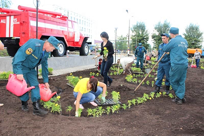 Торжественной открытие Сквера огнеборцев в г. Канаш состоится 8 августа.
